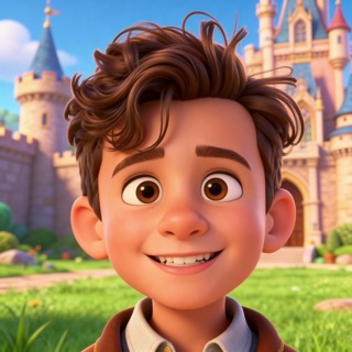 3D Cartoon AI story art style example