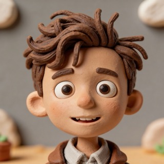 Claymation AI story art style example