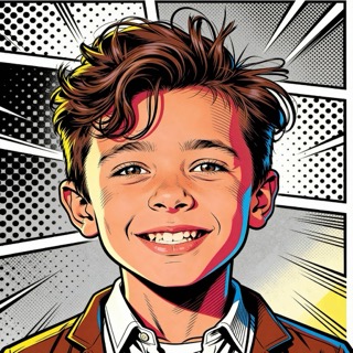 Comic Book AI story art style example