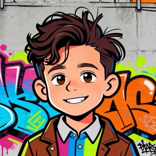 Spray Paint AI story art style example