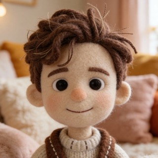 Cozy Woolknit AI story art style example