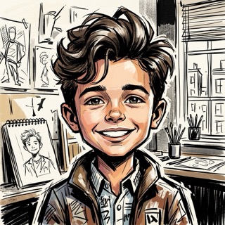 Ink Toon AI story art style example