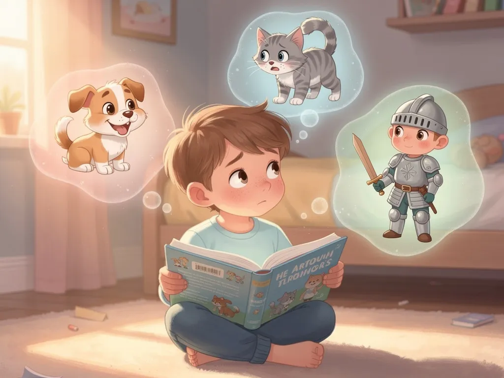 A child learning empathy through stories