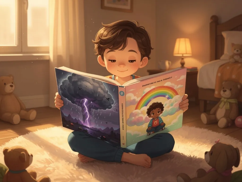 A personalized story helping a child process emotions