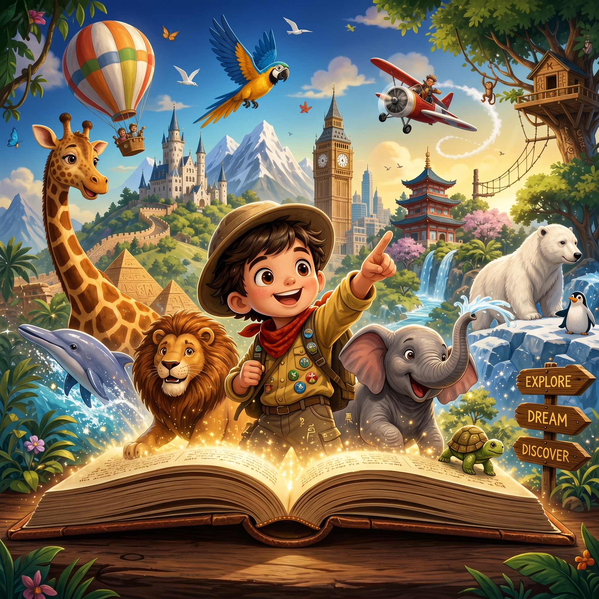 AI generated personalized bedtime stories with illustrations for kids