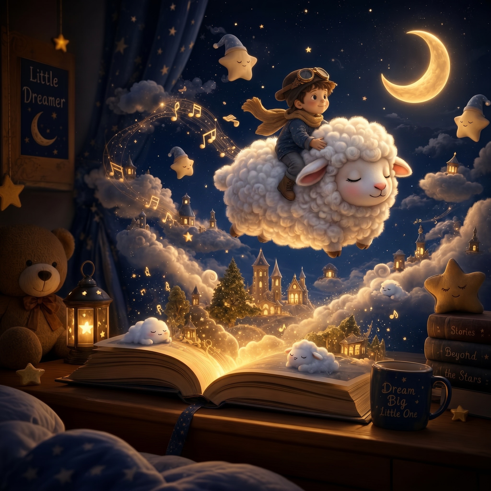 AI generated personalized bedtime stories with illustrations for kids