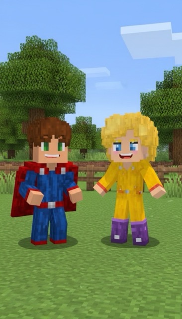 Superhero School, an AI-generated blockcraft story