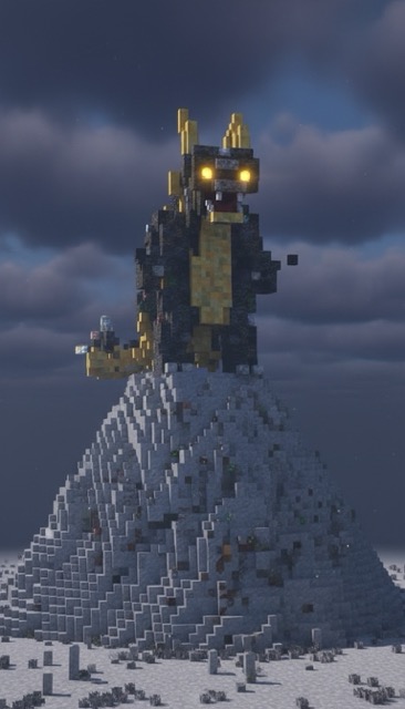 The Cube Dragon - Blockcraft AI generated story cover