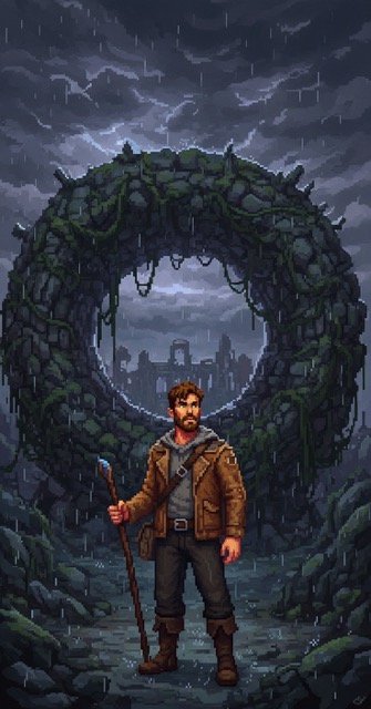 The Dungeon of Donuts - 2D Game AI generated story cover