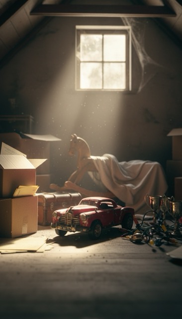 The Forgotten Toy Car - Photo Realism AI generated story cover