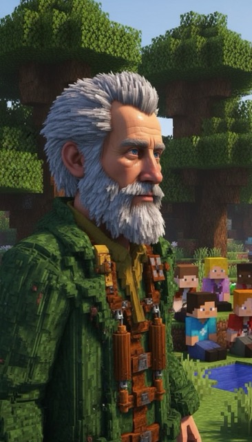 Animal Whisperer Academy, an AI-generated blockcraft story