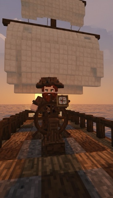 The Pixel Pirate Ship - Blockcraft AI generated story cover