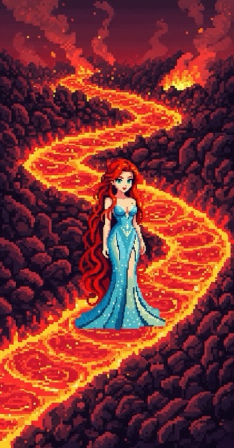 Pixel Princess Quest - 2D Game AI generated story cover
