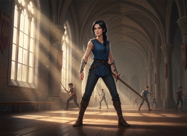 Princess Warrior Academy - Photo Realism AI generated story cover