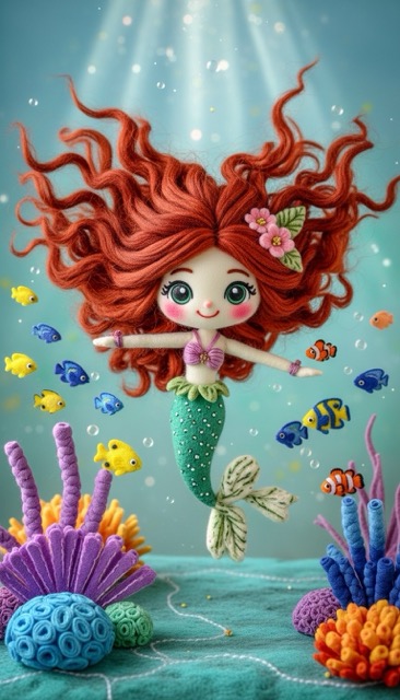 Mermaid Mystery Detectives - Cozy Knit AI generated story cover