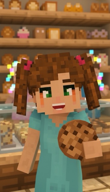 The Magical Bakery - Blockcraft AI generated story cover