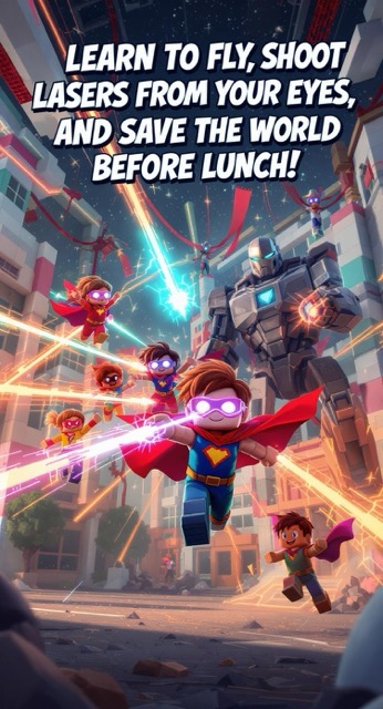 Join Superhero School! 🦸‍♀️ Fly High and Save the Day! 💫 - AI story video thumbnail