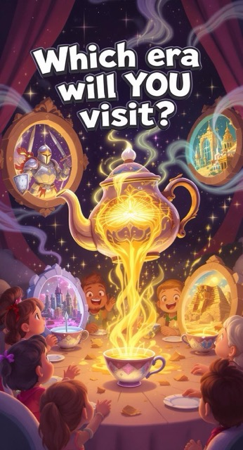 Tea Party Time Travel! ☕✨ Explore the Past with Amelia! - AI story video thumbnail