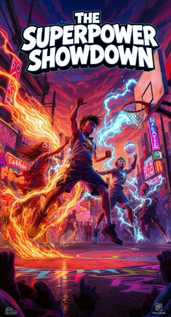 Superpowers on the Court! 🏀 The Ultimate Basketball Showdown! 🌟 - AI story video thumbnail