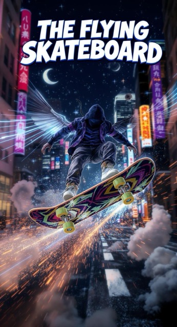 The Skateboard That Flies! 🚀✨ Magical Adventures Await! - AI story video thumbnail
