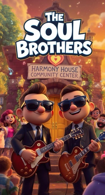 The Soul Brothers: Harmony House Mission 👬 Blues Family! 🎵 - AI story video thumbnail