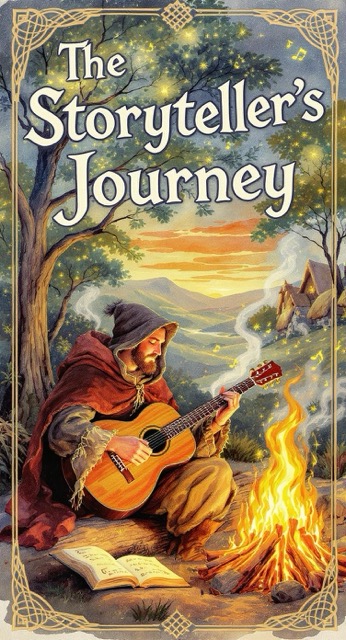 The Wandering Storyteller's Journey 🎻 Folk Tales! 🌄 - AI story video thumbnail