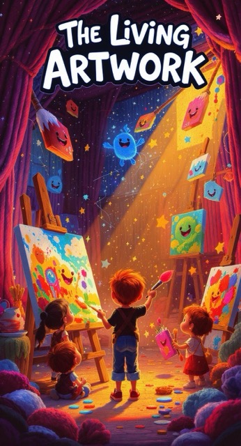 Magic Paintbrush School 🖌️ Where Art Comes to Life! 🎨 - AI story video thumbnail