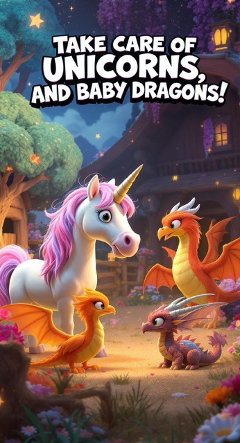 The Ranch of Magical Creatures! 🦄🌟 Care for Unicorns & Dragons! - AI story video thumbnail